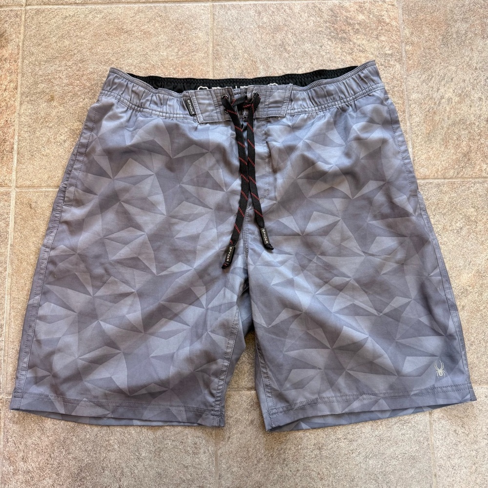 Spyder Men’s Hydro Series Hybrid Swim Shorts Carbon Size Large